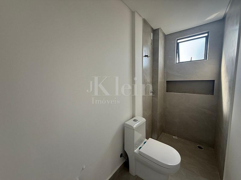 Banheiro da su�te do apartamento do Villa Italia Residence na Meia Praia em Itapema