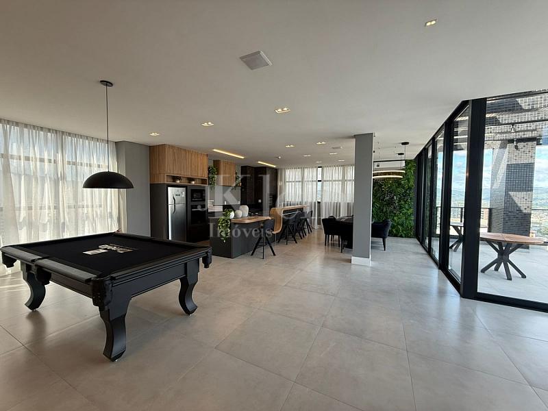 Sala de jogos do Villa Italia Residence na Meia Praia em Itapema