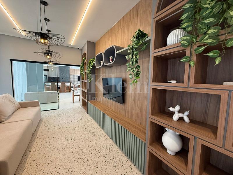 Sal�o de festas do Villa Italia Residence na Meia Praia em Itapema