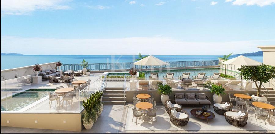 Piscina vista mar do Palais Royal em Balne�rio Perequ� | Porto Belo