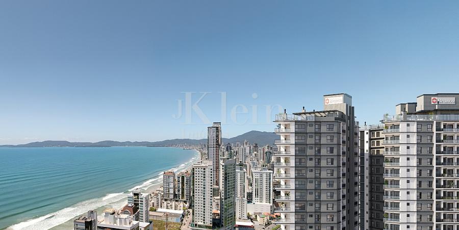 Fachada do topo do Onix Towers Residence em Itapema