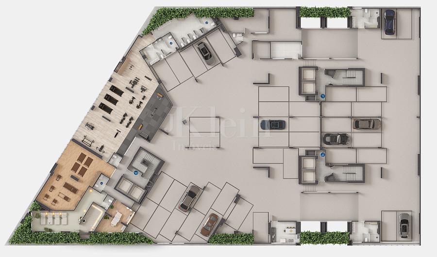 Planta lazer embasamento do Onix Towers Residence em Itapema