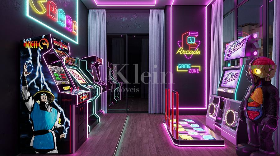 Sala de games do Onix Towers Residence em Itapema