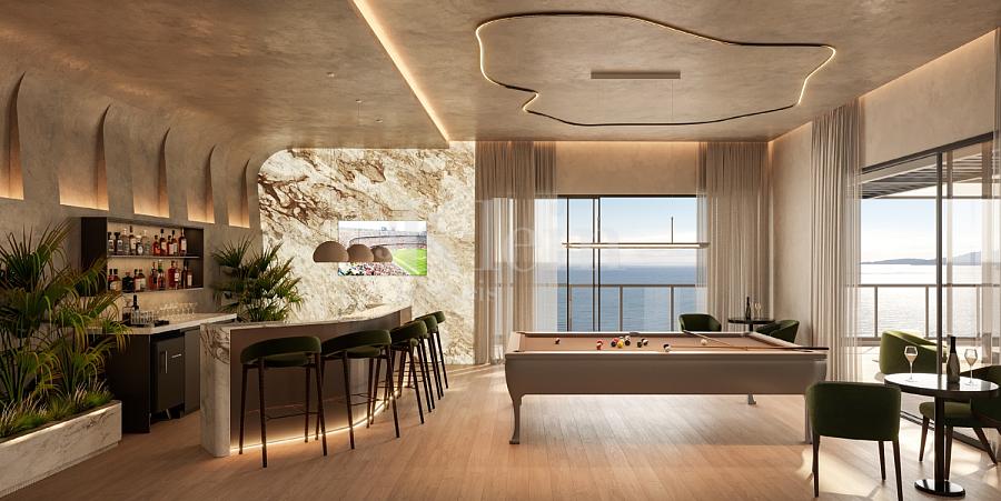 Sala de jogos do Onix Towers Residence em Itapema