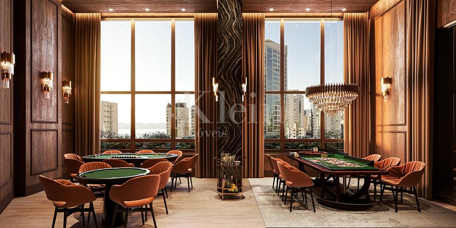 Sala de jogos do Onix Towers Residence em Itapema