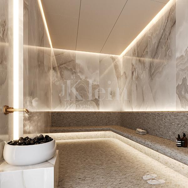 Sauna do Onix Towers Residence em Itapema