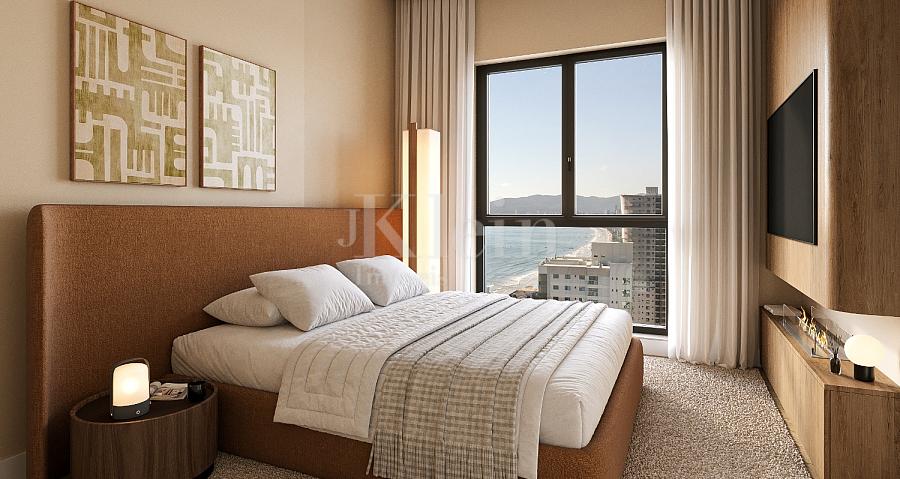 Su�te do apartamento do Onix Towers Residence em Itapema