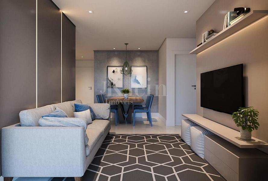 Living do apartamento do Classic Home Club em Cambori�