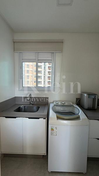 �rea de servi�o do apartamento do Paradiso Residence no Centro em Itapema