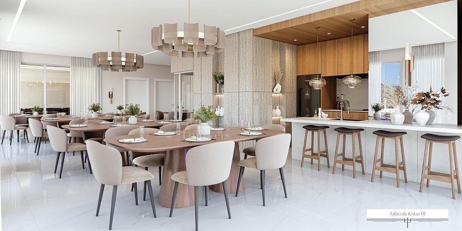 Sal�o de festas do Acquamarine Palace Residence em Porto Belo