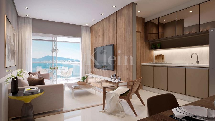 Living apartamento edif�cio Belmare em Itapema I Centro