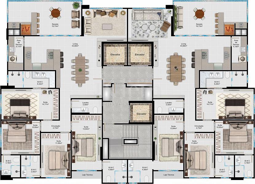 Plantas edif�cio Wall Street