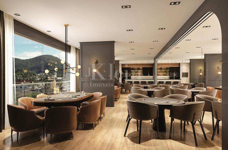 Espa�o gourmet do New Village Home Club no Centro em Itapema