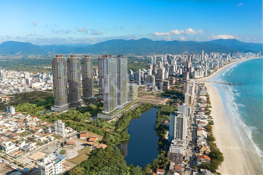 Fachada externa das torres do Lagom Perequ� em Porto Belo SC