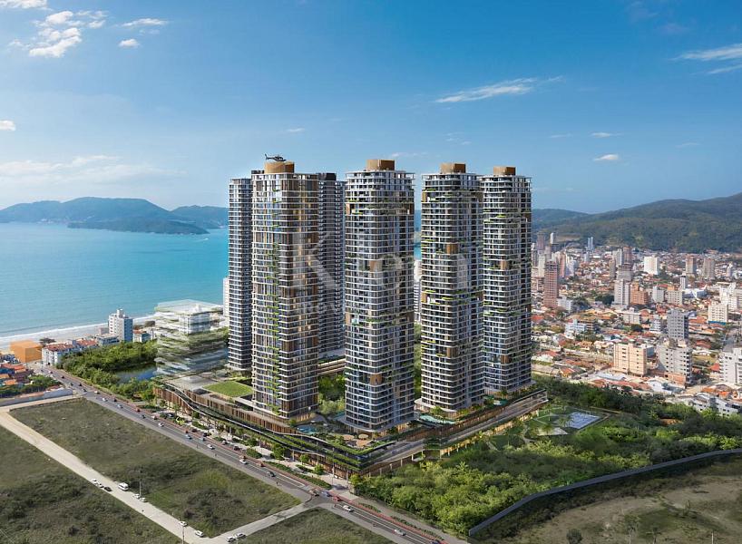 Fachada externa das Torres do Lagom Perequ� em Porto Belo SC