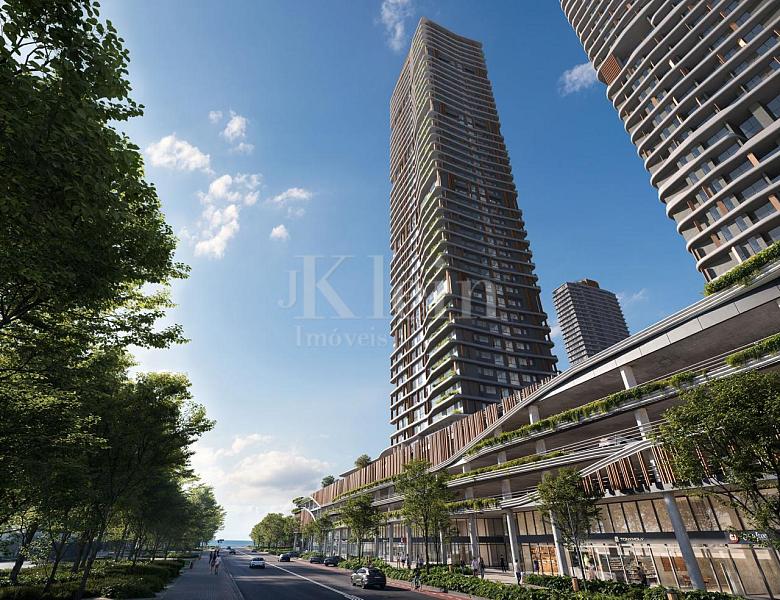 Fachada Torre de acesso ao mar do Lagom Perequ� em Porto Belo SC