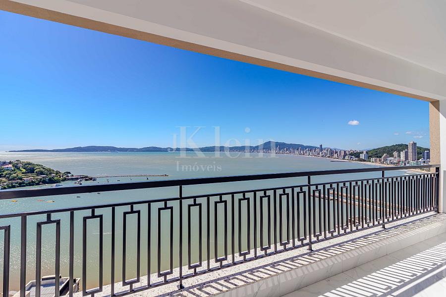 Vista mar do apartamento do Magnolia da Dallo no Centro em Itapema