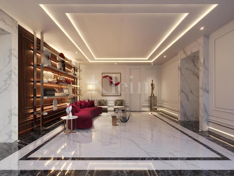 Hall de entrada do CNA Latitude Residences na Meia Praia em Itapema