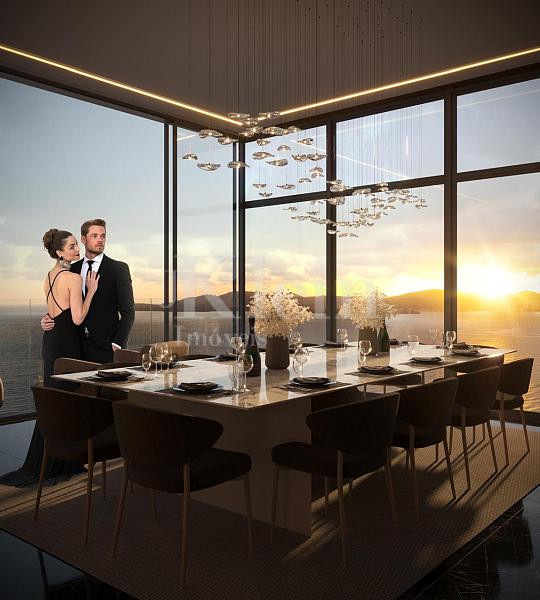 Living do apartamento � venda no CNA Latitude Residences na Meia Praia em Itapema