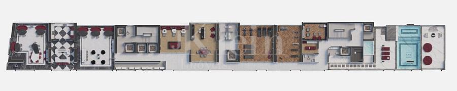 Planta do lazer do CNA Latitude Residences na Meia Praia em Itapema