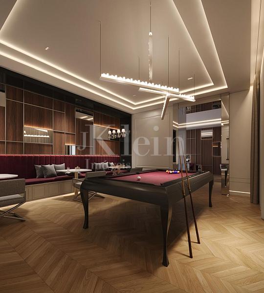 Sala de jogos do CNA Latitude Residences na Meia Praia em Itapema