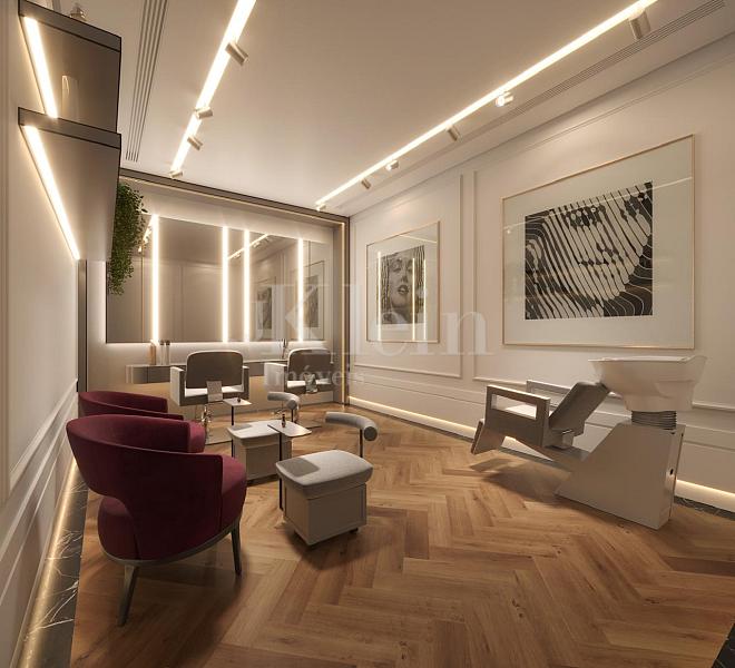 Sal�o de beleza do CNA Latitude Residences na Meia Praia em Itapema