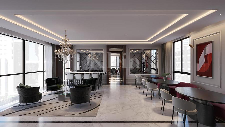 Sal�o de festas do CNA Latitude Residences na Meia Praia em Itapema