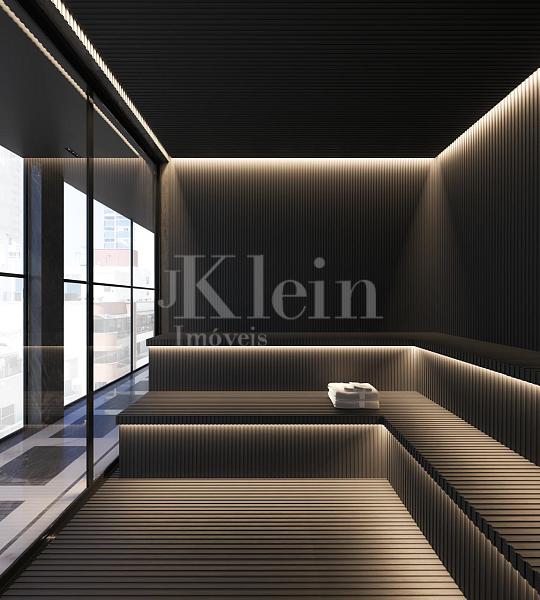 Sauna do CNA Latitude Residences na Meia Praia em Itapema