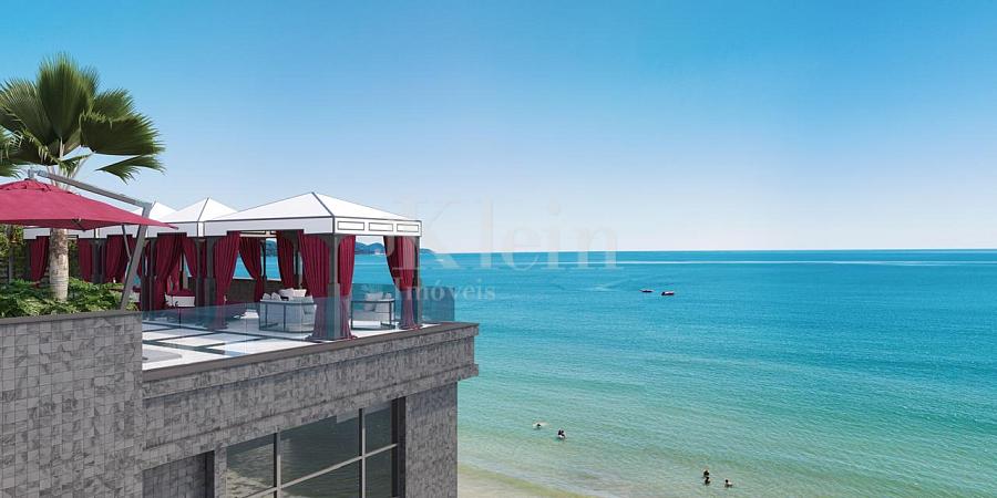 Vista do lazer do CNA Latitude Residences na Meia Praia em Itapema