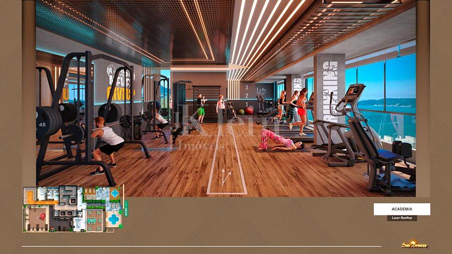 Academia do Edif�cio Sun Breeze apartamento � venda em Meia Praia - Itapema
