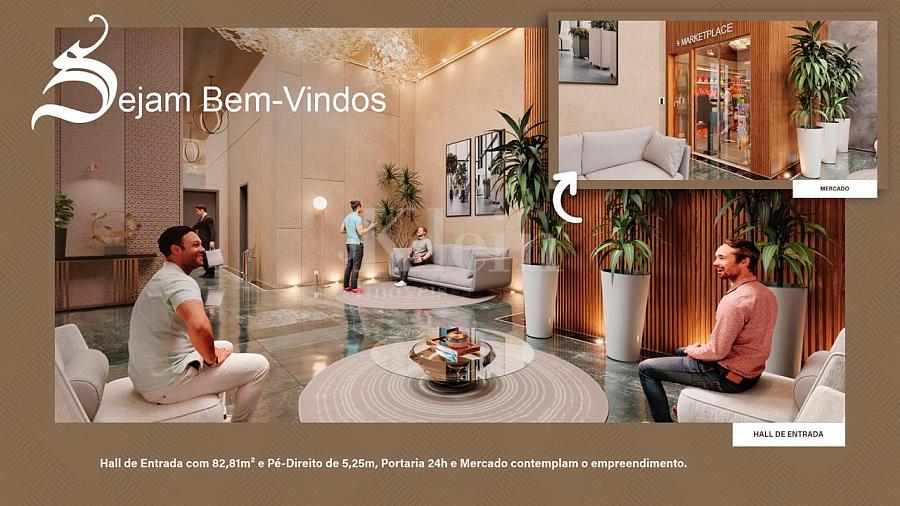 Hall de Entrada do Edif�cio Sun Breeze apartamentos � venda em Meia Praia - Itapema