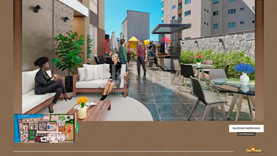 Quiosque Americano do Edif�cio Sun Breeze apartamentos � venda em Meia Praia - Itapema