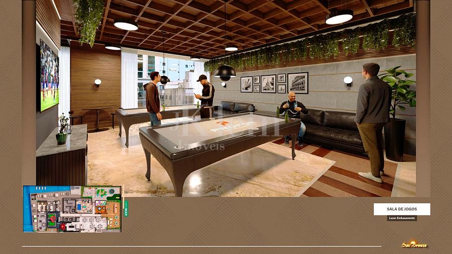 Sala de jogos do Edif�cio Sun Breeze apartamento � venda em Meia Praia - Itapema