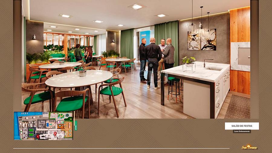 Sal�o de festas do Edif�cio Sun Breeze apartamento � venda em Meia Praia - Itapema