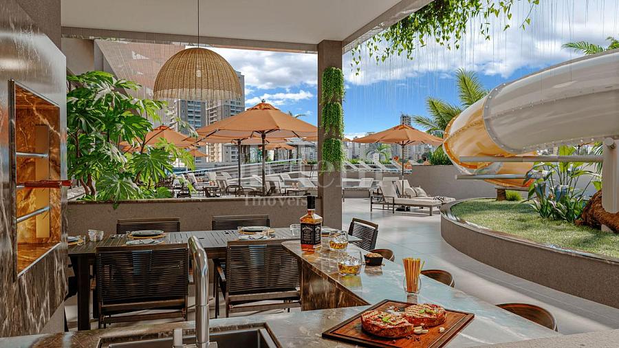 Quiosque com Churrasqueira do Reserva do Arvoredo Home Club Apartamento � venda em Balne�rio Perequ� - Porto Belo