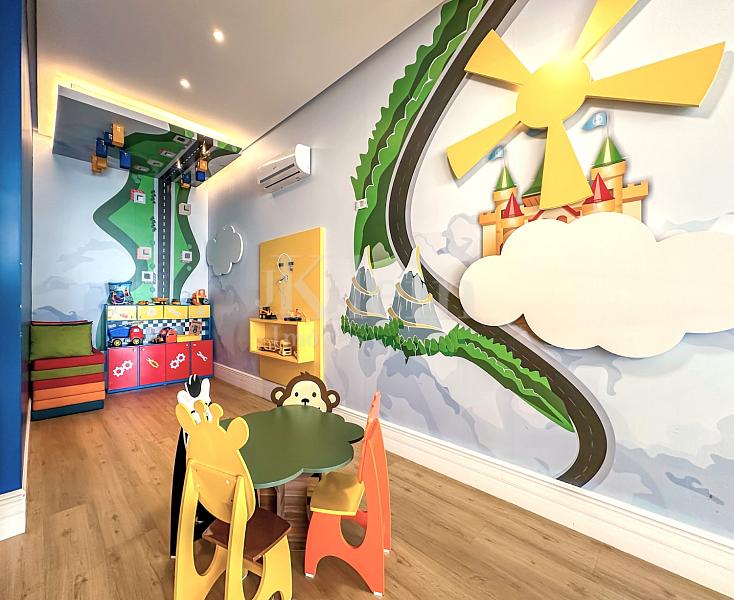 Brinquedoteca do Magnifique Imperiale na Meia Praia em Itapema