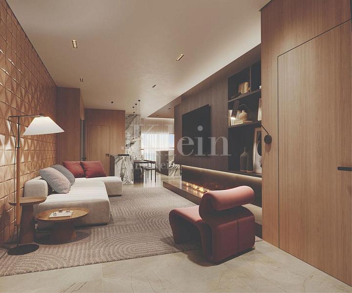 Living do Edif�cio OPORTO apartamentos � venda em Balne�rio Perequ� Porto Belo