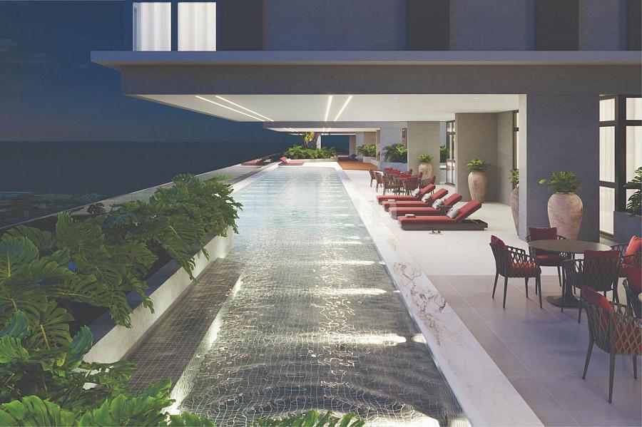 Piscina Aquecida do Edif�cio OPORTO apartamentos � venda em Balne�rio Perequ� Porto Belo