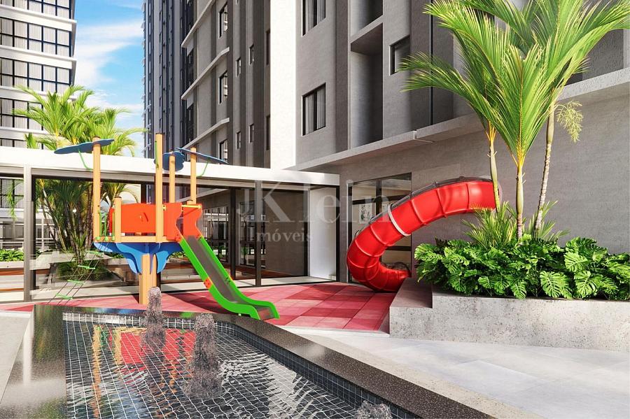Piscina infantil escorregador do Edif�cio OPORTO apartamentos � venda em Balne�rio Perequ� Porto Belo