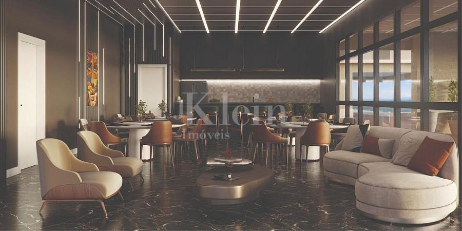 Sal�o de festas do Edif�cio OPORTO apartamentos � venda em Balne�rio Perequ� Porto Belo