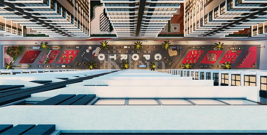 Vista do Boulevard do Edif�cio OPORTO apartamentos � venda em Balne�rio Perequ� Porto Belo