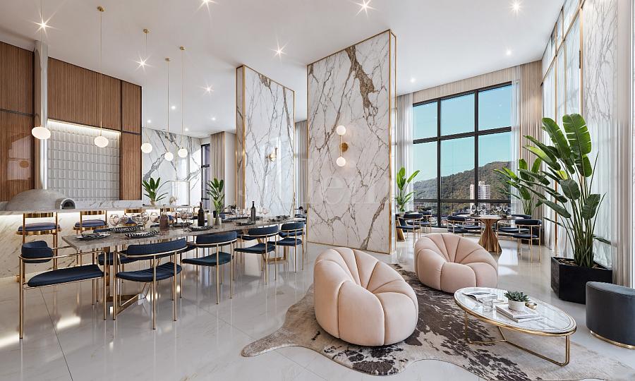 Sal�o de festas do Domo 130 no Centro em Itapema