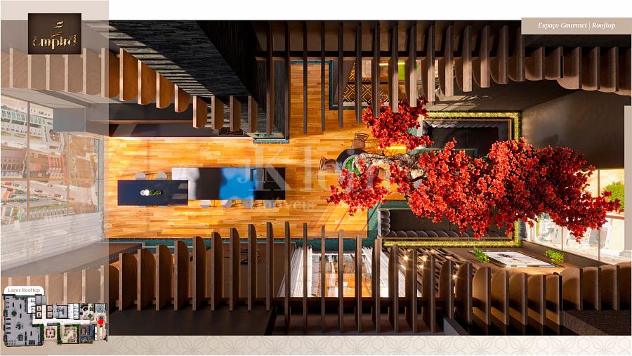 Espa�o gourmet do rooftop do Empire 234 no Centro em Itapema