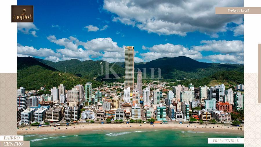 Fachada frontal do Empire 234 no Centro em Itapema