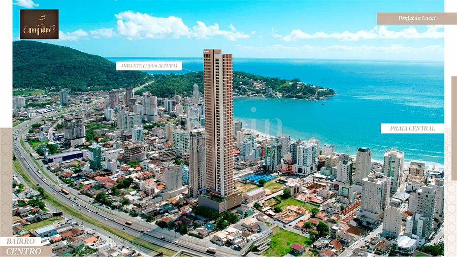 Fachada vista a�rea do Empire 234 no Centro em Itapema