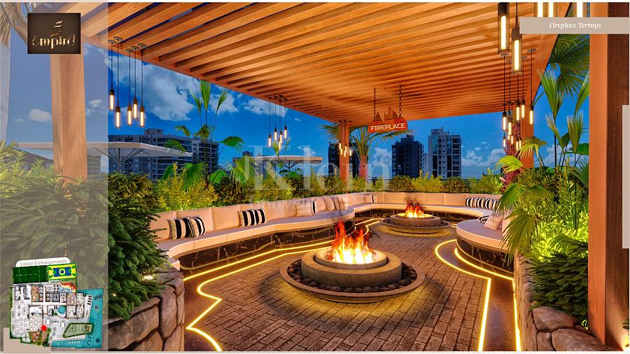 Fire place do Empire 234 no Centro em Itapema