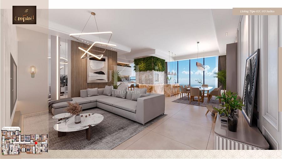 Living do apartamento � venda no Empire 234 no Centro em Itapema
