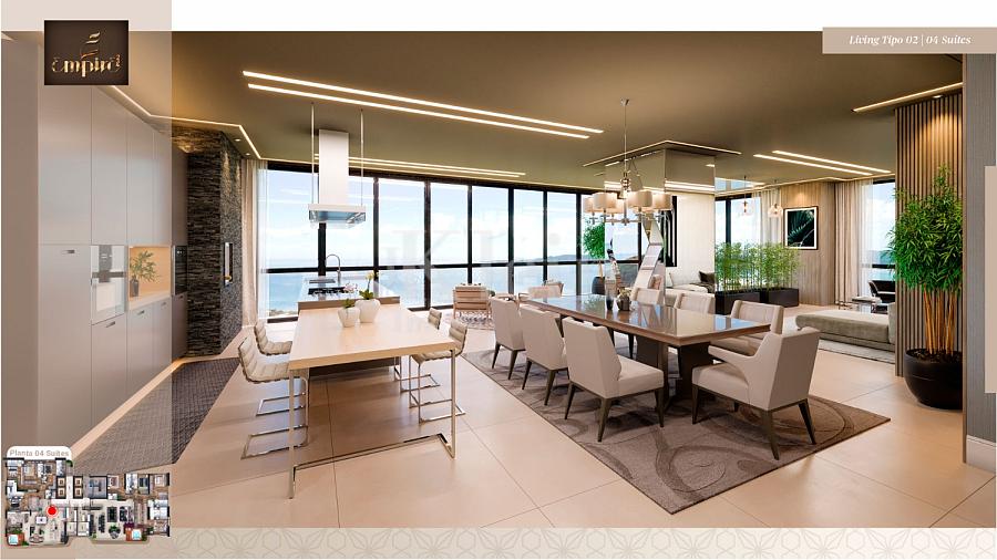 Living do apartamento � venda no Empire 234 no Centro em Itapema