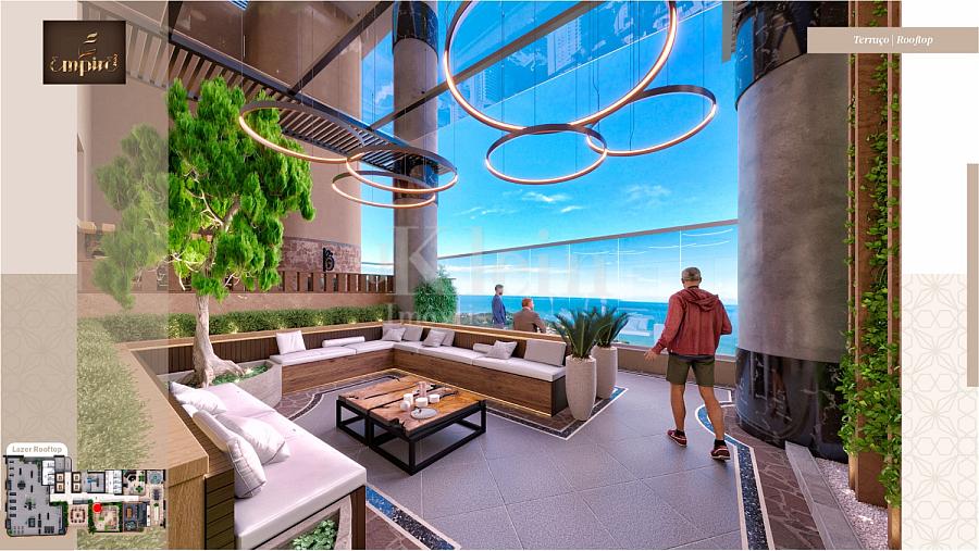 Terra�o do rooftop do Empire 234 no Centro em Itapema