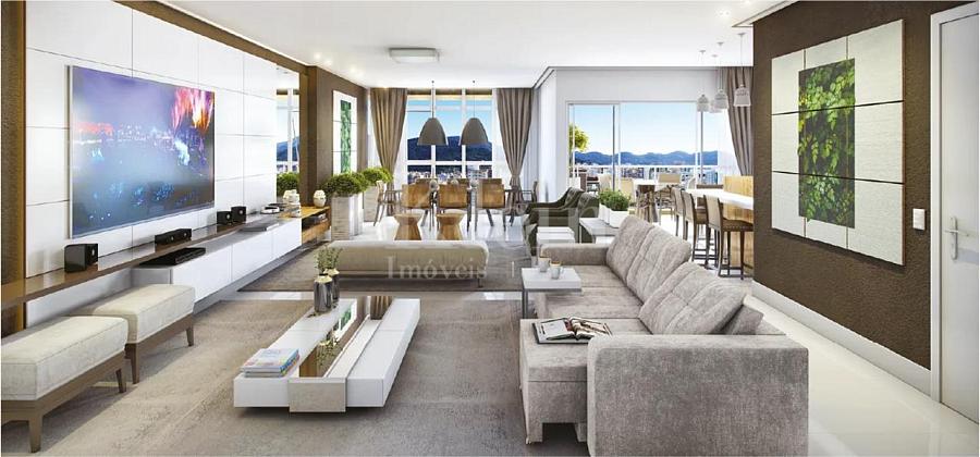 Living do edif�cio El Elyon Residence apartamento � venda em Meia Praia Itapema